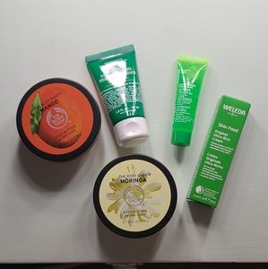 Lot of mini skin care products